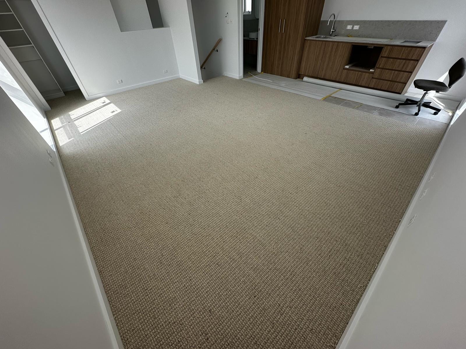 Bedroom carpet installation in Southwest Sydney