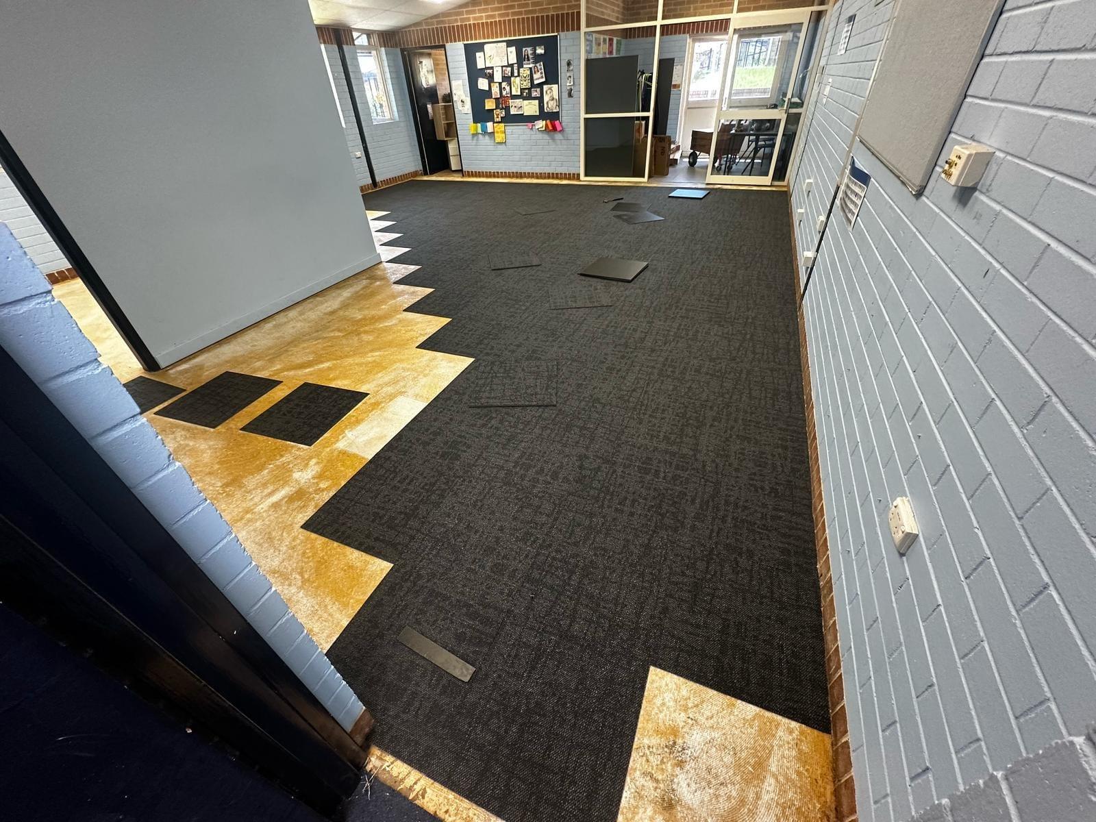 Carpet tiles installed by Brad's Carpets near Ingleburn NSW